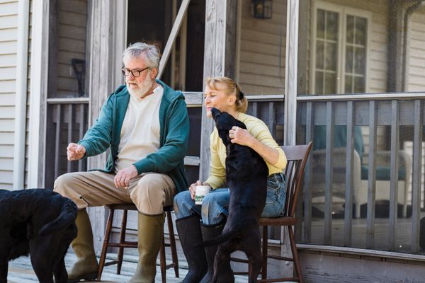 Older couple on their porch